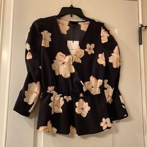 Peplum floral top